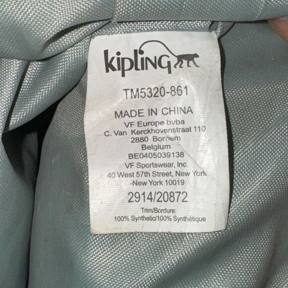 Kipling Jeremiah Tote Shoulder Bag Multicolor Aztec Geometric Print Zip Closure - Picture 10 of 10